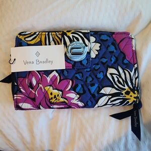 Vera Bradley Floral Print Zip Around Wallet Brand New with Tag